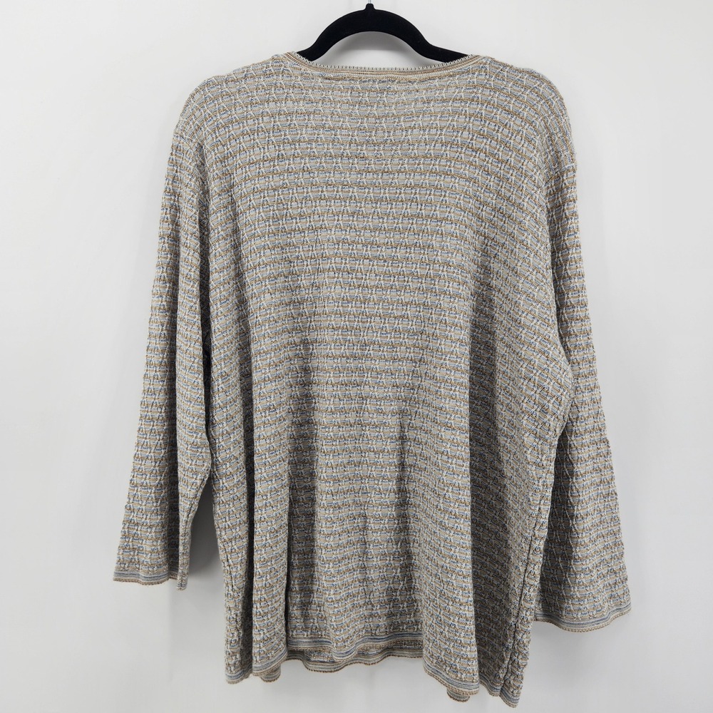 Alfred Dunner Woman 2X Knit Sweater‎ Long Sleeve Textured Pullover Casual - Picture 2 of 5